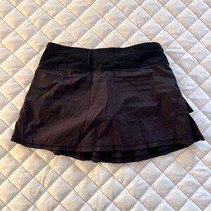 Ivivva black ruffle athletic mini skirt Sqort girls size 10